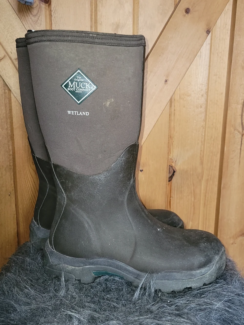Muck Boot Company Wetland Tall Brown/ Rubber Boots Womens Size 7 - Picture 1 of 10